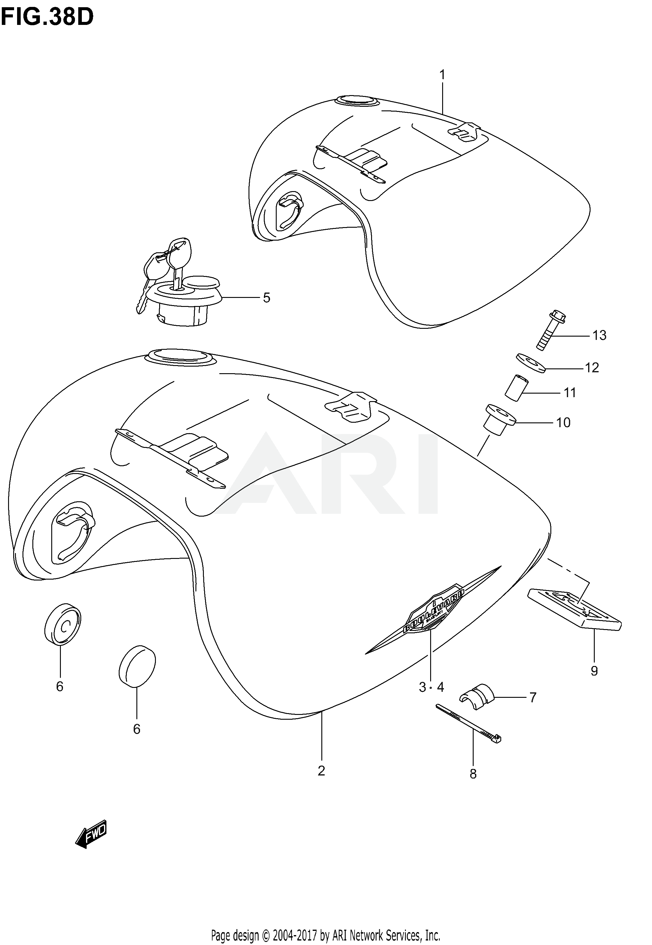 FUEL TANK (MODEL K5)