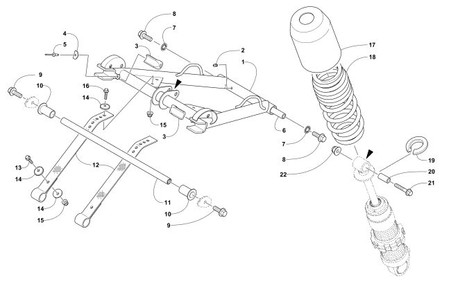 REAR SUSPENSION FRONT ARM ASSEMBLY