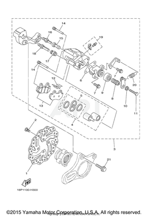 REAR BRAKE CALIPER