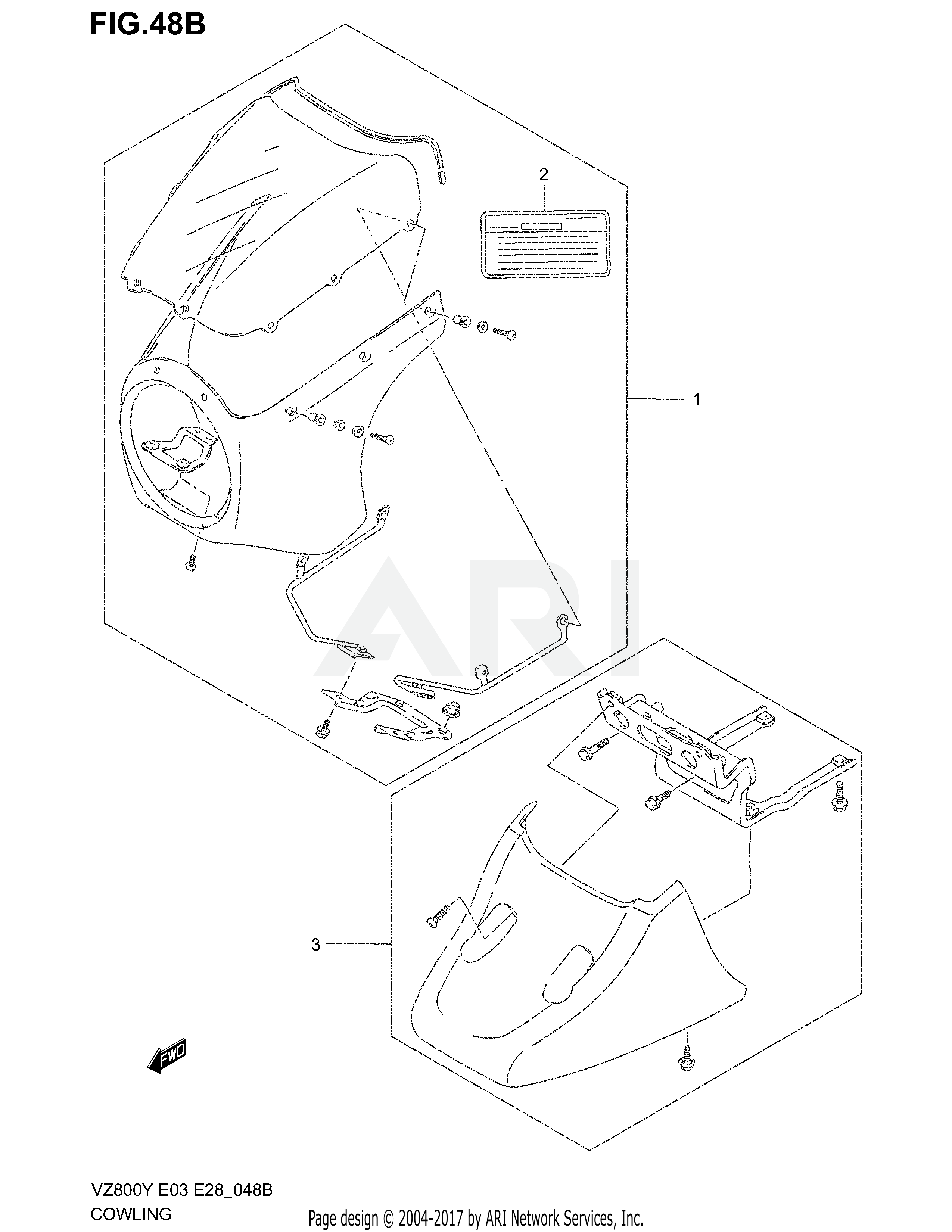 COWLING (OPTIONAL, MODEL K1/K2/K3)