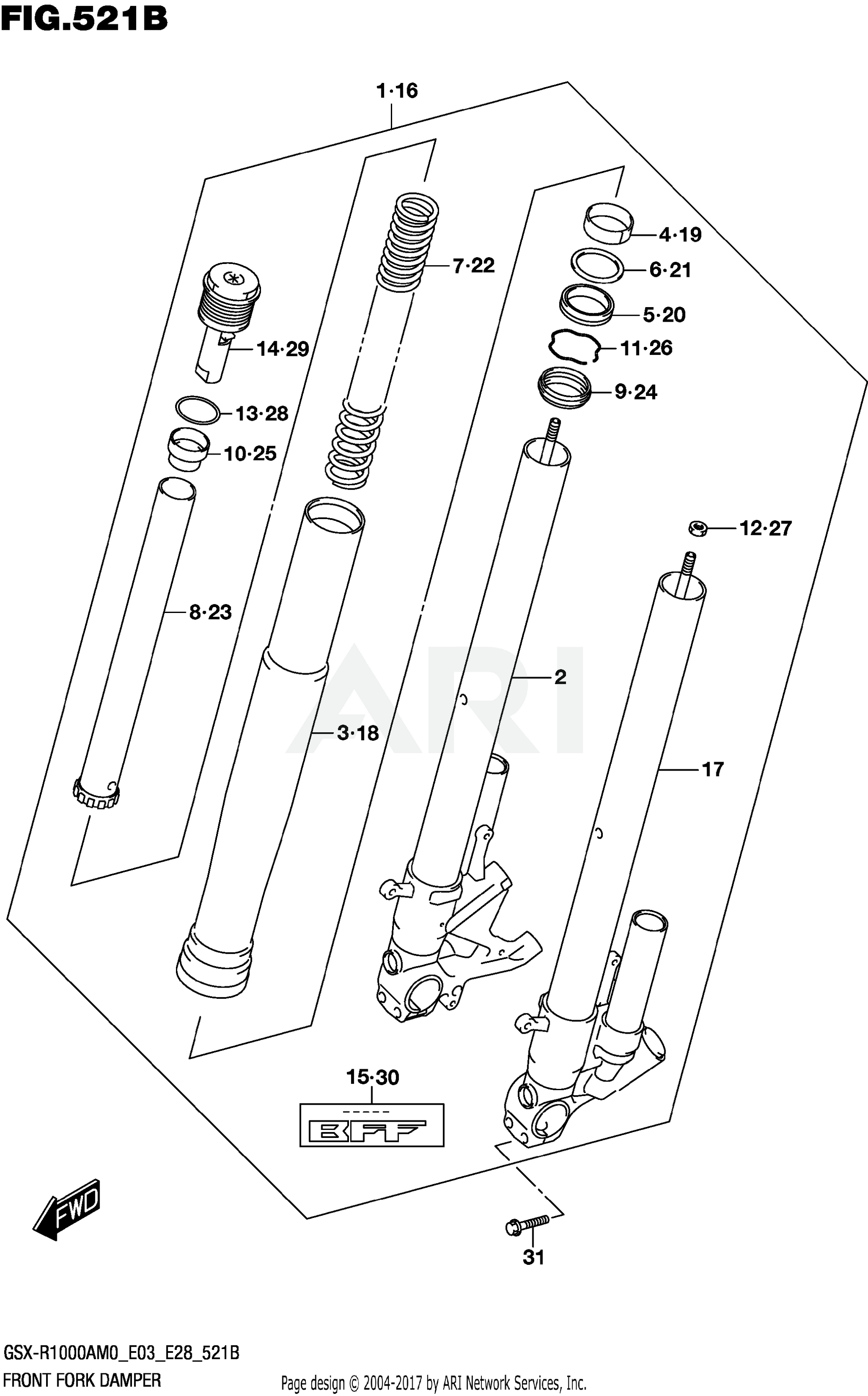 FRONT FORK DAMPER (GSX-R1000RA)