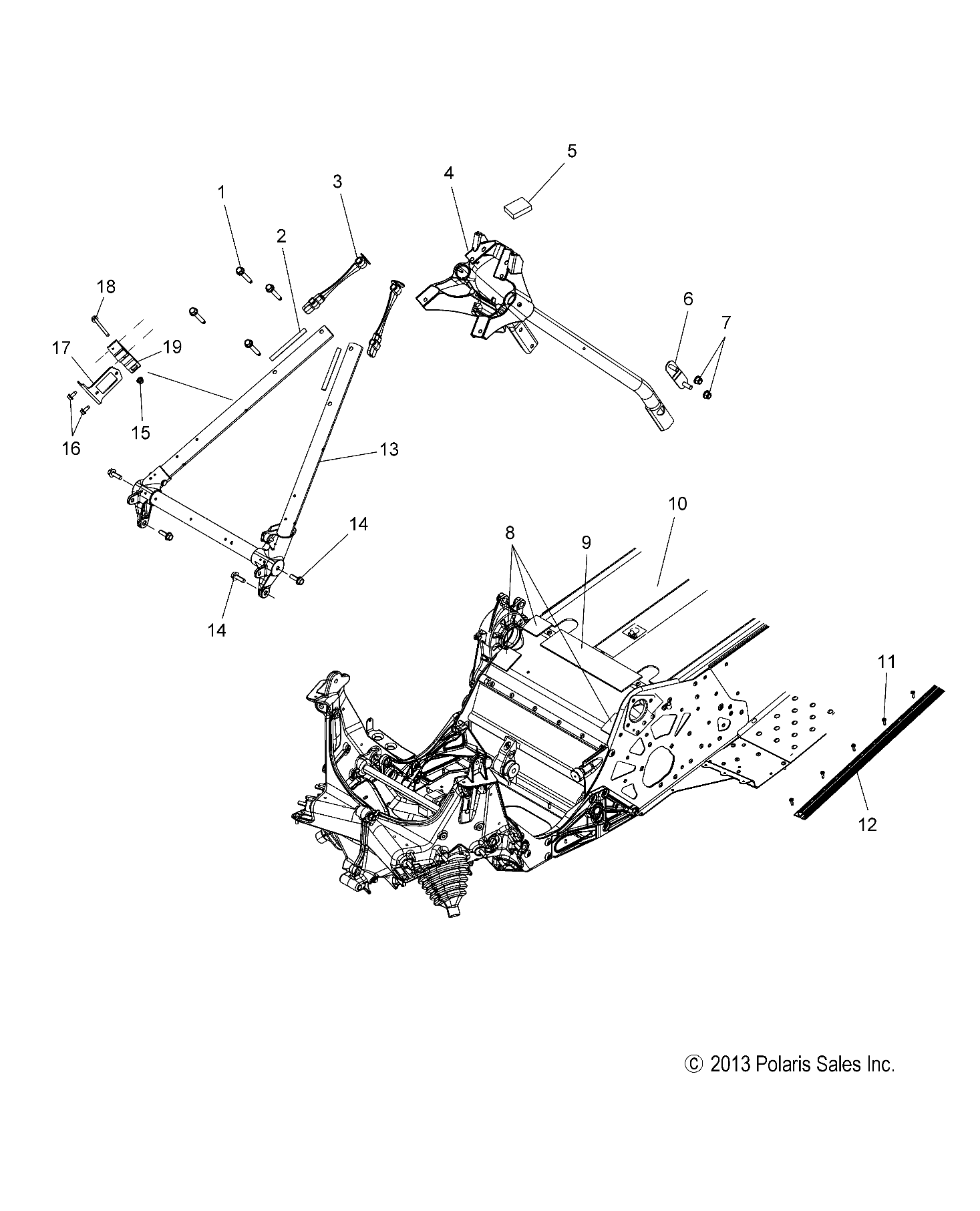 CHASSIS, CHASSIS ASM. and OVER STRUCTURE - S14CS5BSL/BEL (49SNOWCHASSISFRT214550)