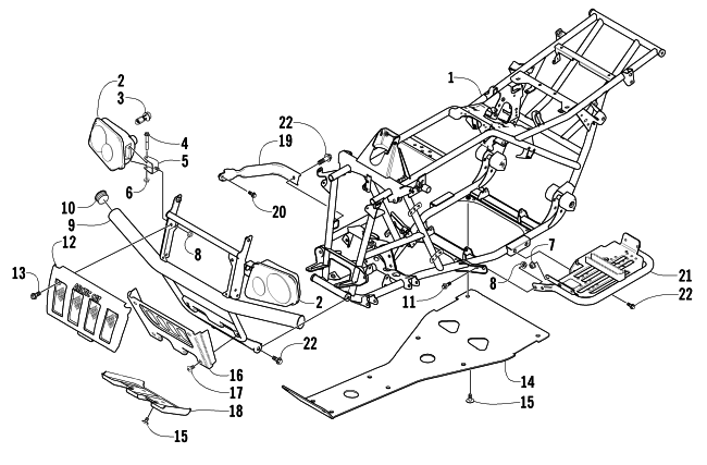 FRAME AND RELATED PARTS