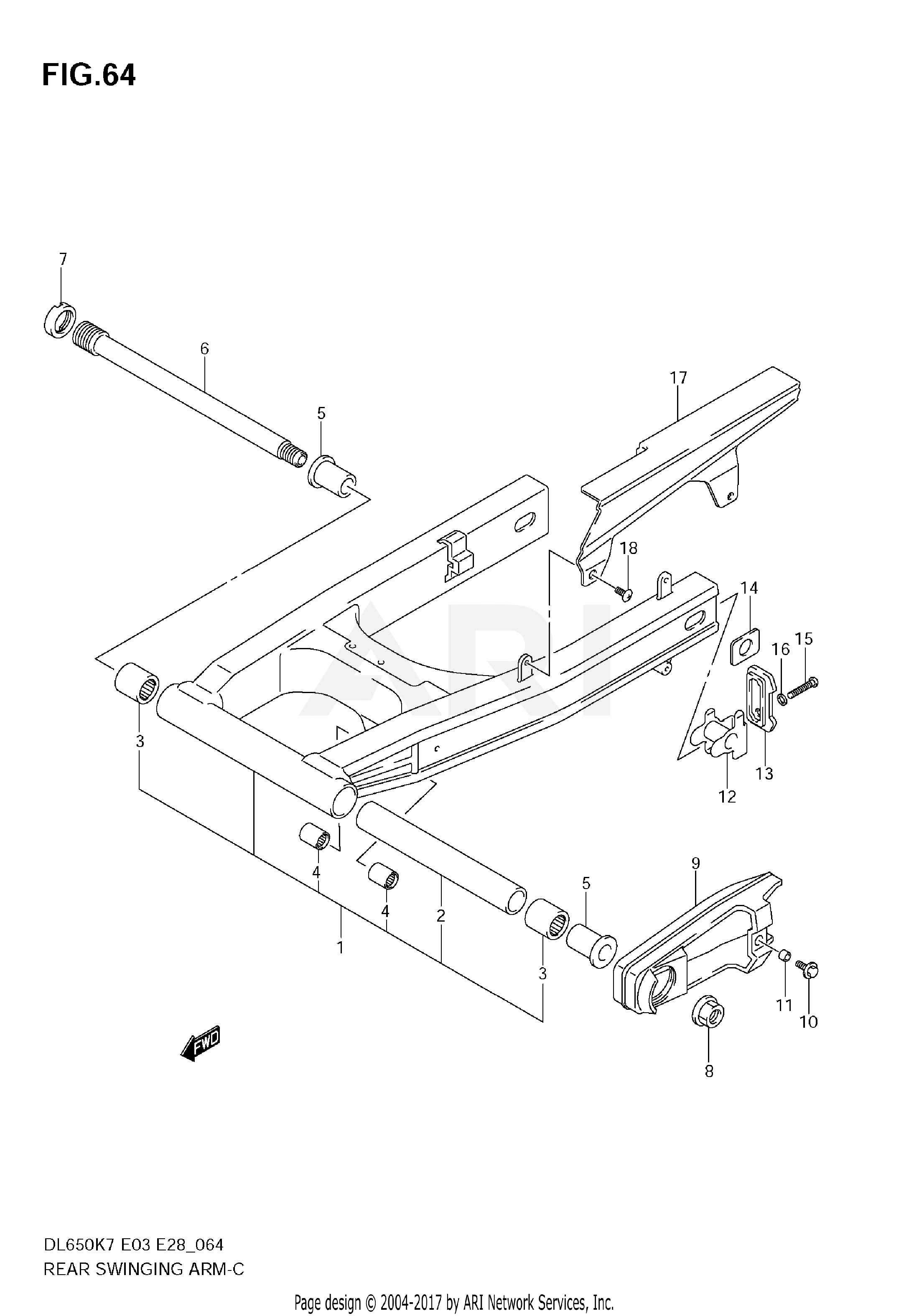 REAR SWINGING ARM