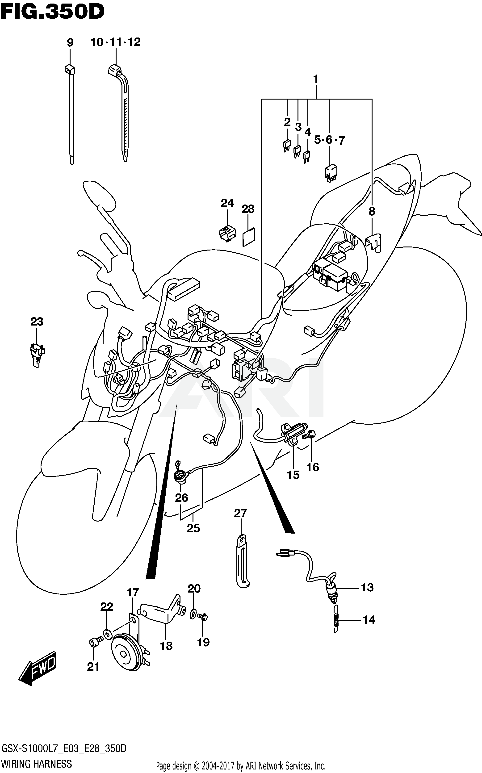 WIRING HARNESS (GSX-S1000AL7 E33)