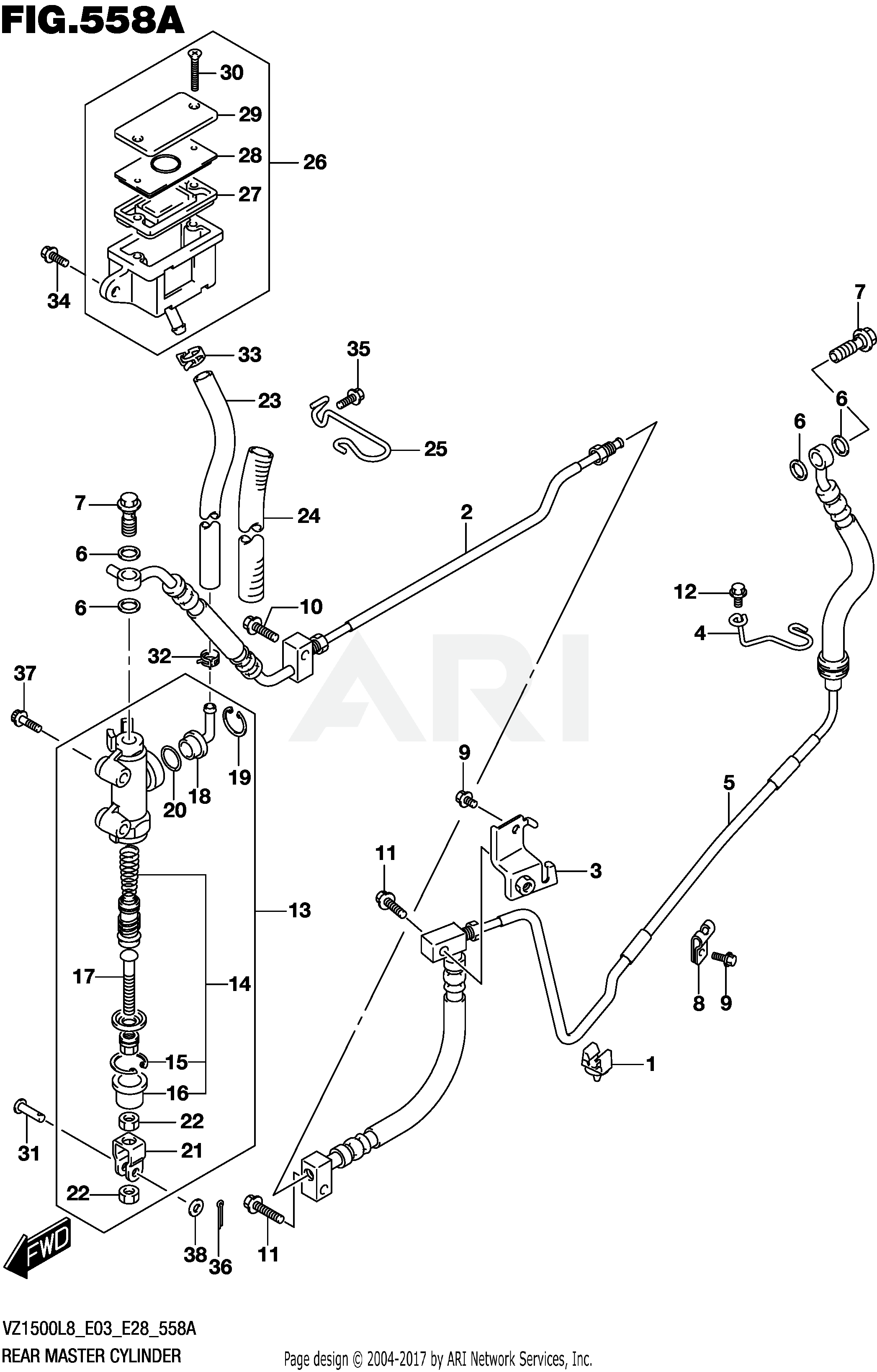 REAR MASTER CYLINDER