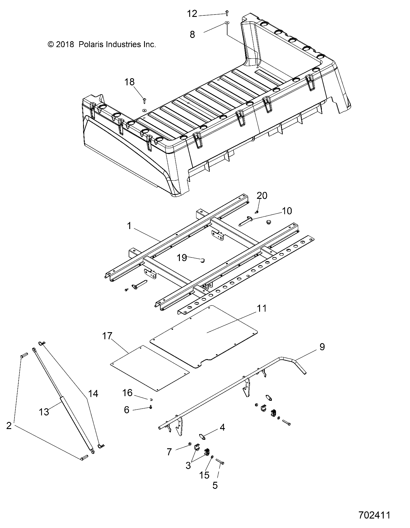 BODY, BOX MOUNTING - R19RM250B1 (702411)