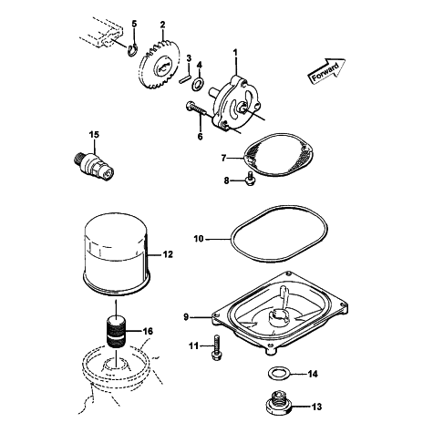 OIL FILTER/PUMP ASSEMBLY