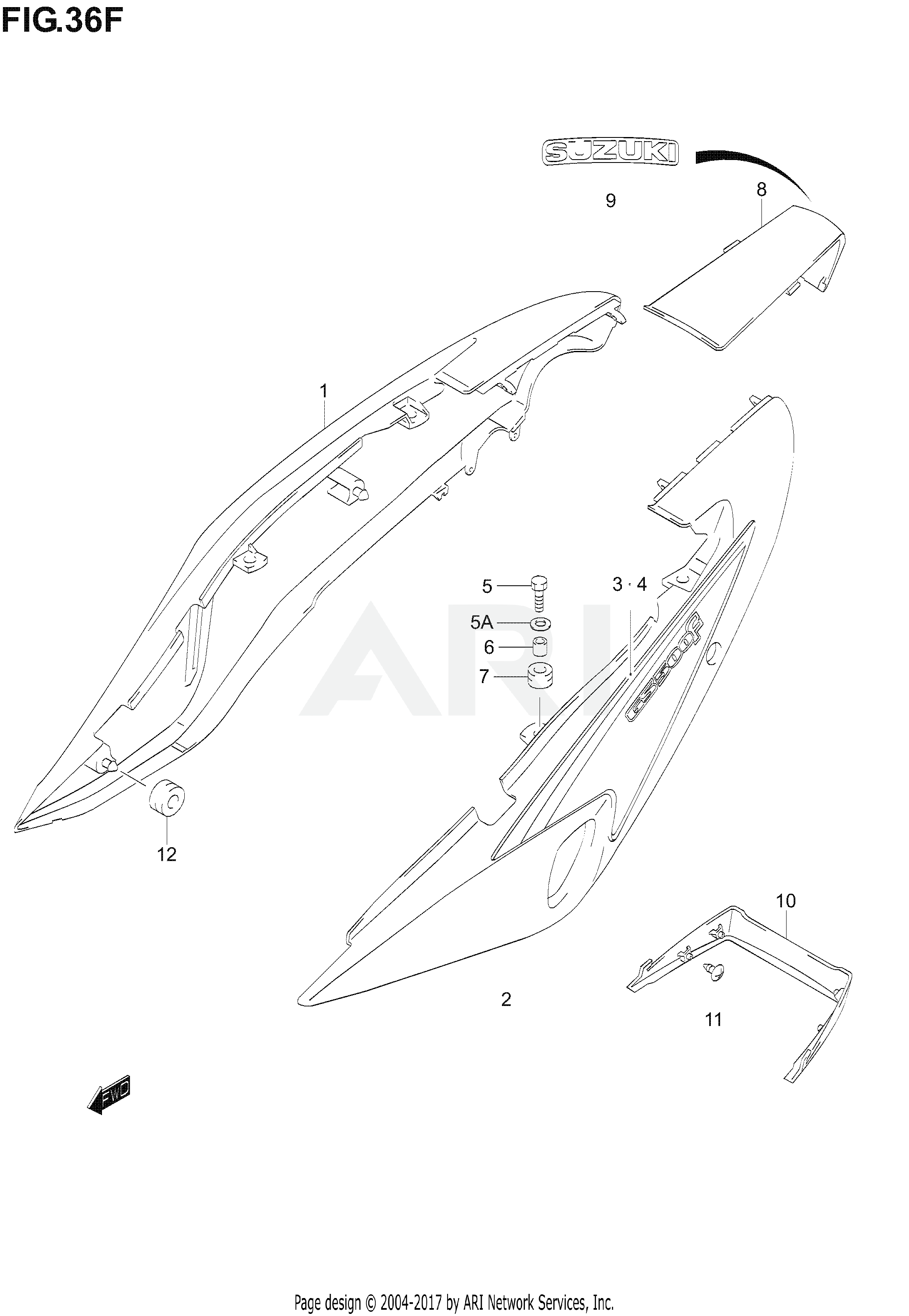 FRAME COVER (GS500FK6)