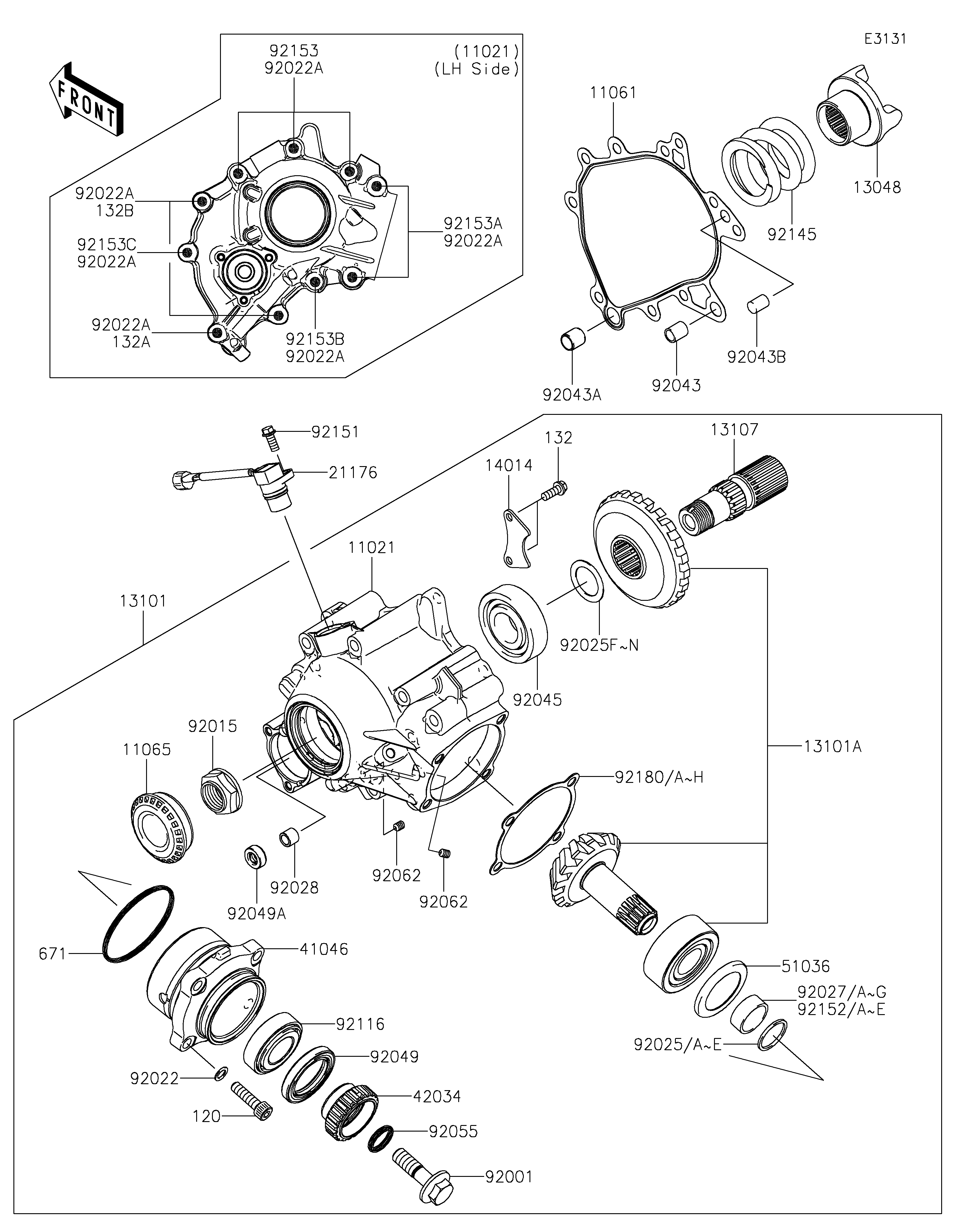 Front Bevel Gear