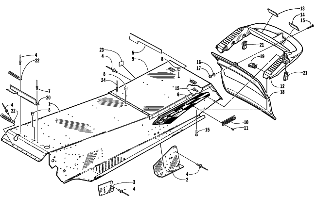 TUNNEL AND REAR BUMPER