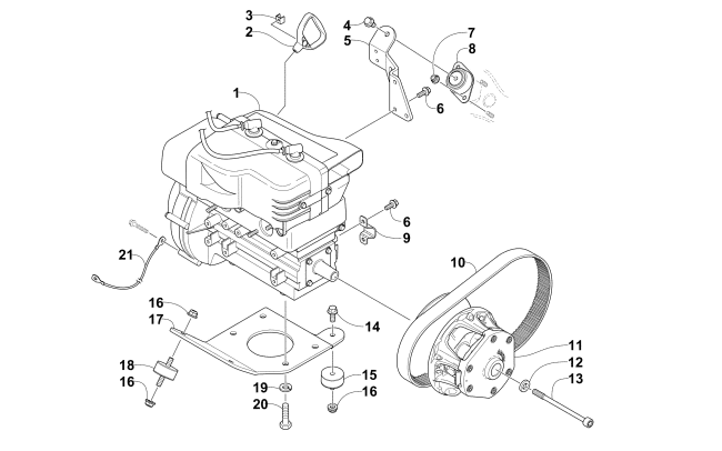 ENGINE AND RELATED PARTS