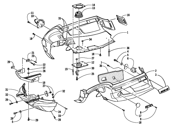 BELLY PAN AND FRONT BUMPER ASSEMBLY