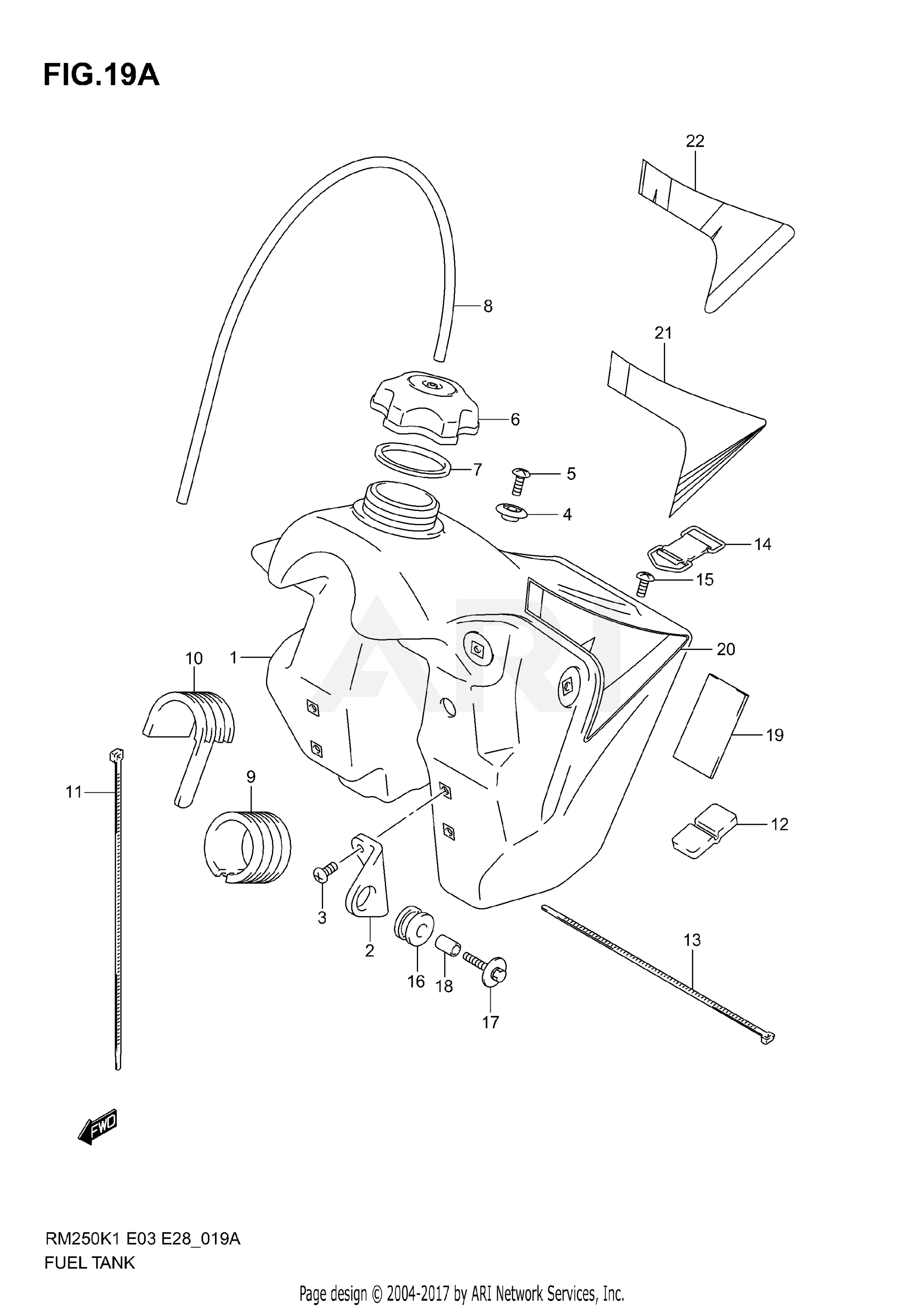 FUEL TANK (MODEL K4/K5/K6)