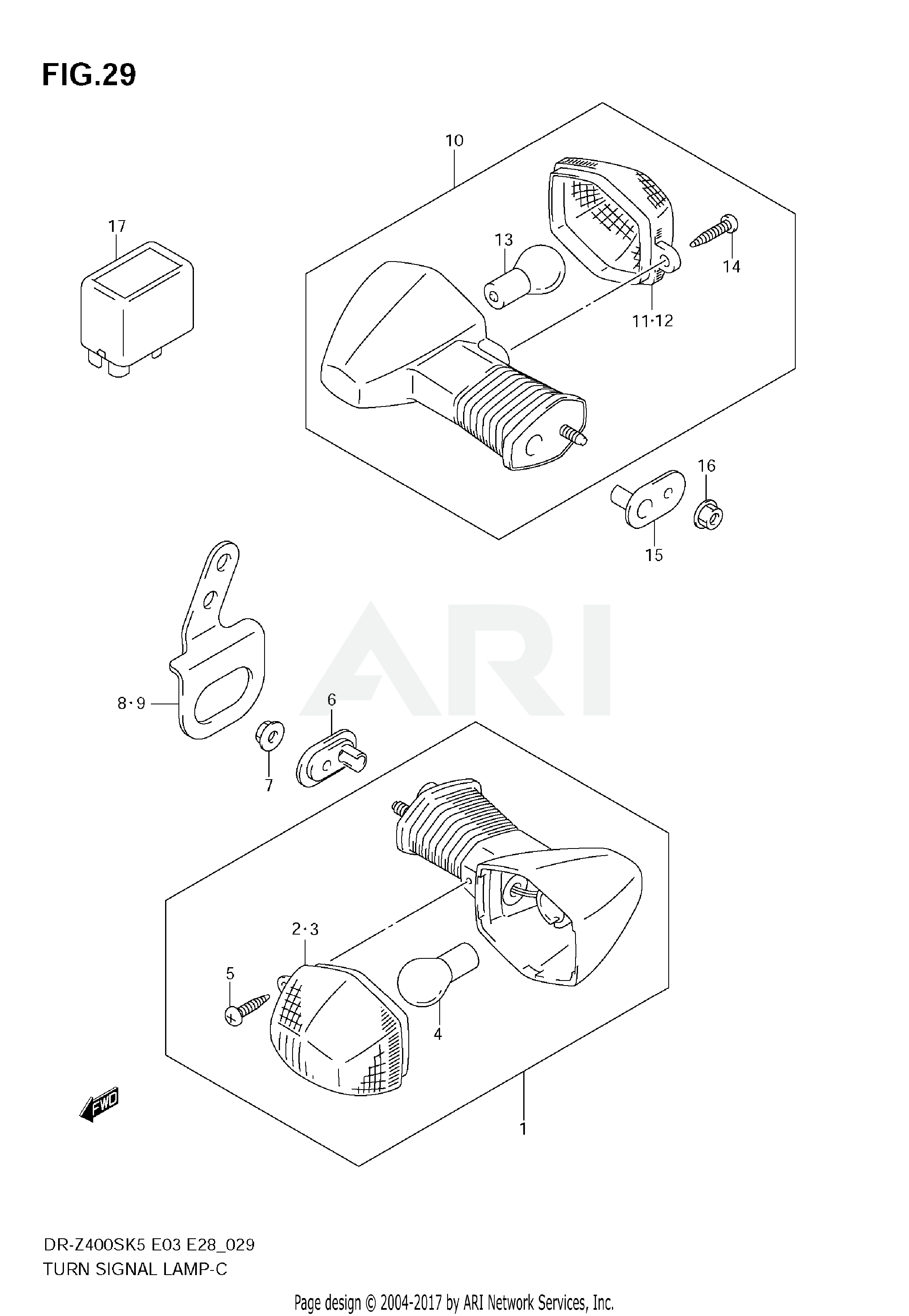 TURN SIGNAL LAMP (MODEL K5)