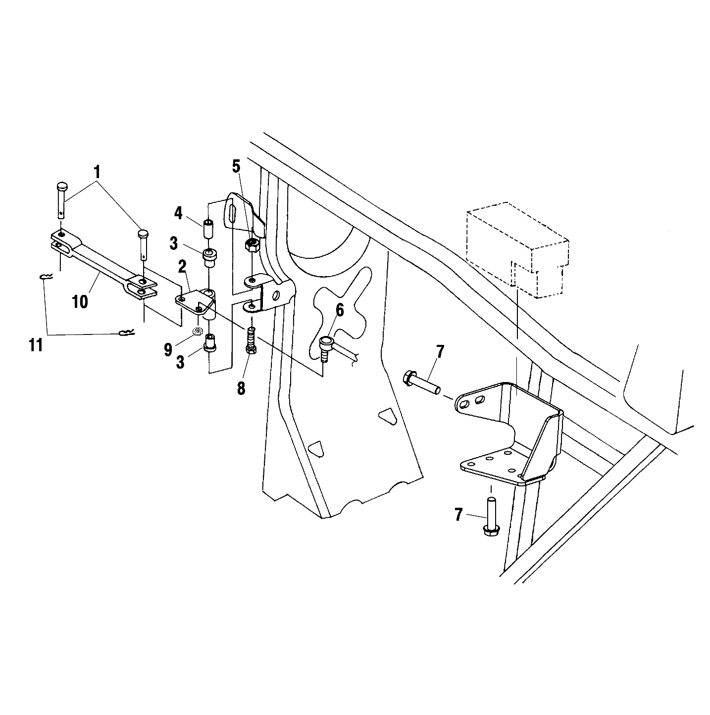 FRAME MOUNTING - A01CH42AA (4964436443B011)