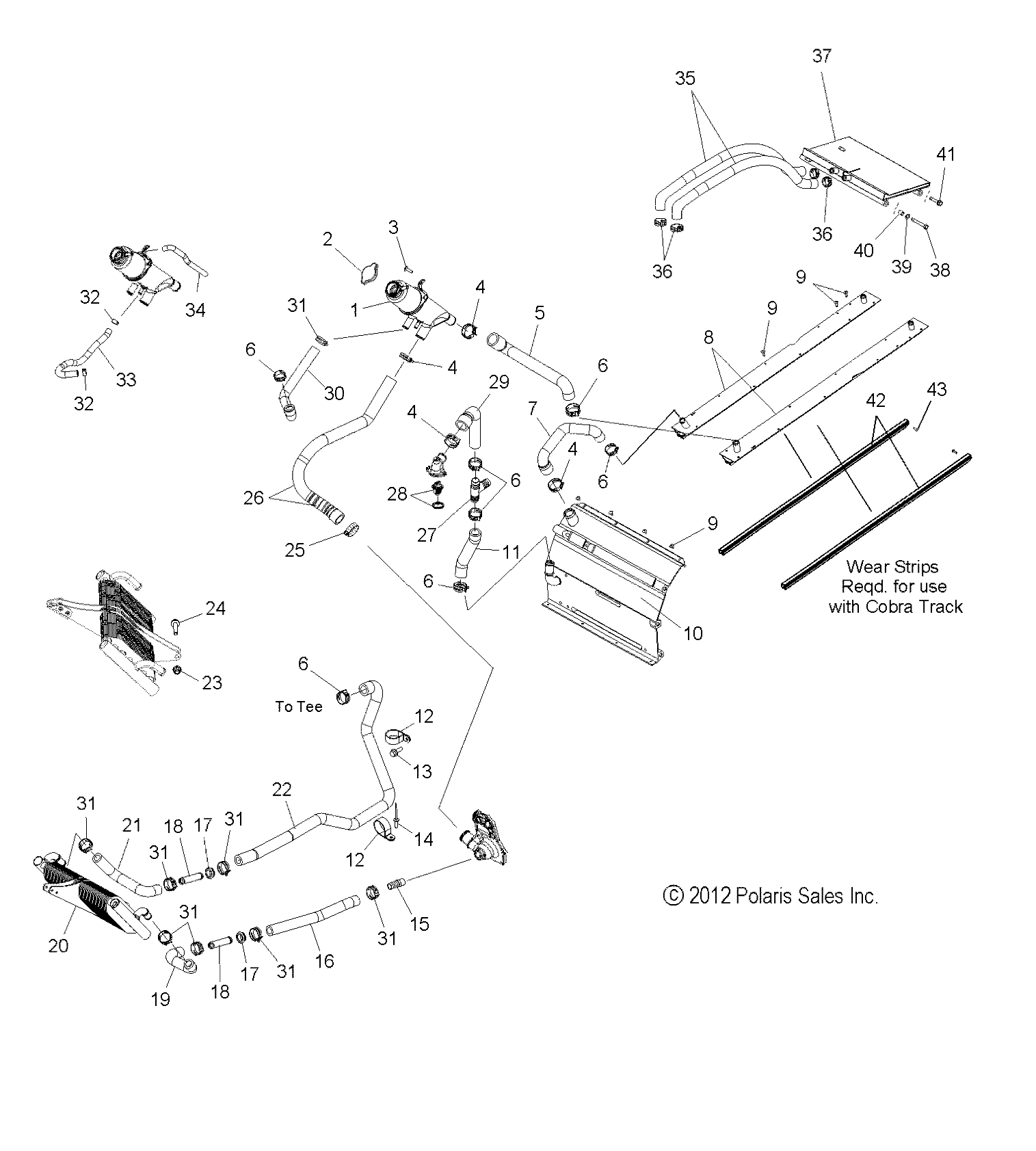 ENGINE, COOLING SYSTEM - S13BA6GSL (49SNOWCOOLING13600SBA)