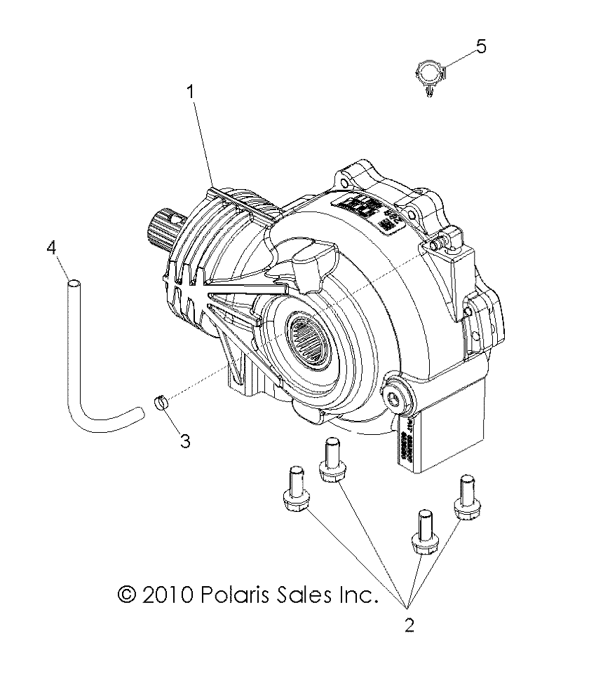 DRIVE TRAIN, FRONT GEARCASE - R11XY76FX (49RGRGEARCASEMTG11RZR)