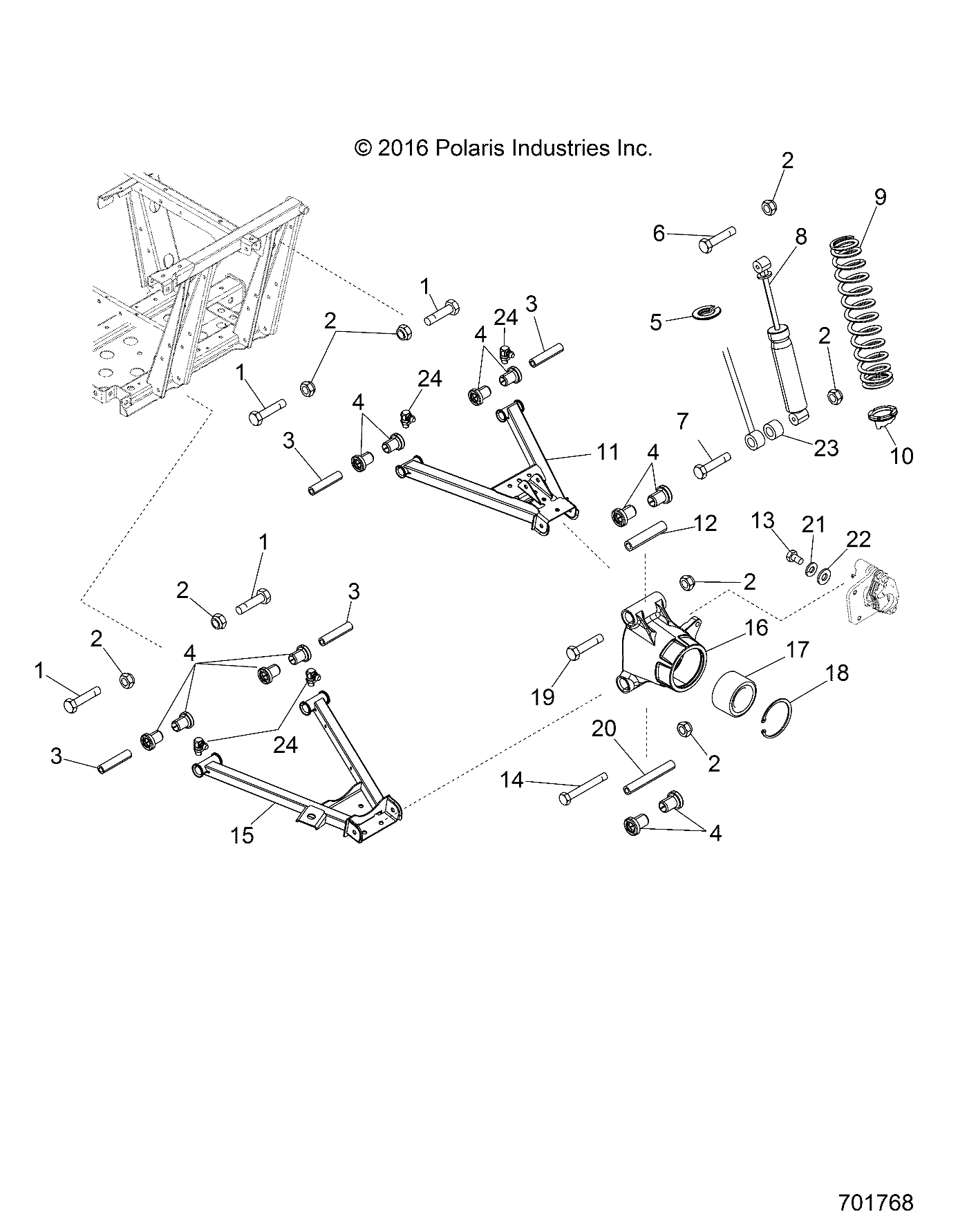 SUSPENSION, REAR - R18RMAL4G9 (701768)