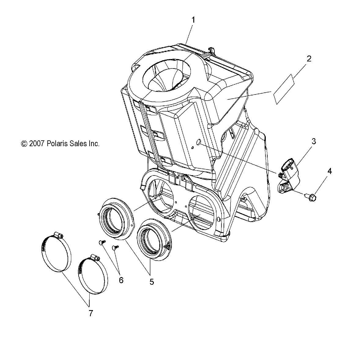 ENGINE, AIR BOX ASSEMBLY - S08PB8ES/EE (49SNOWAIR1203822)