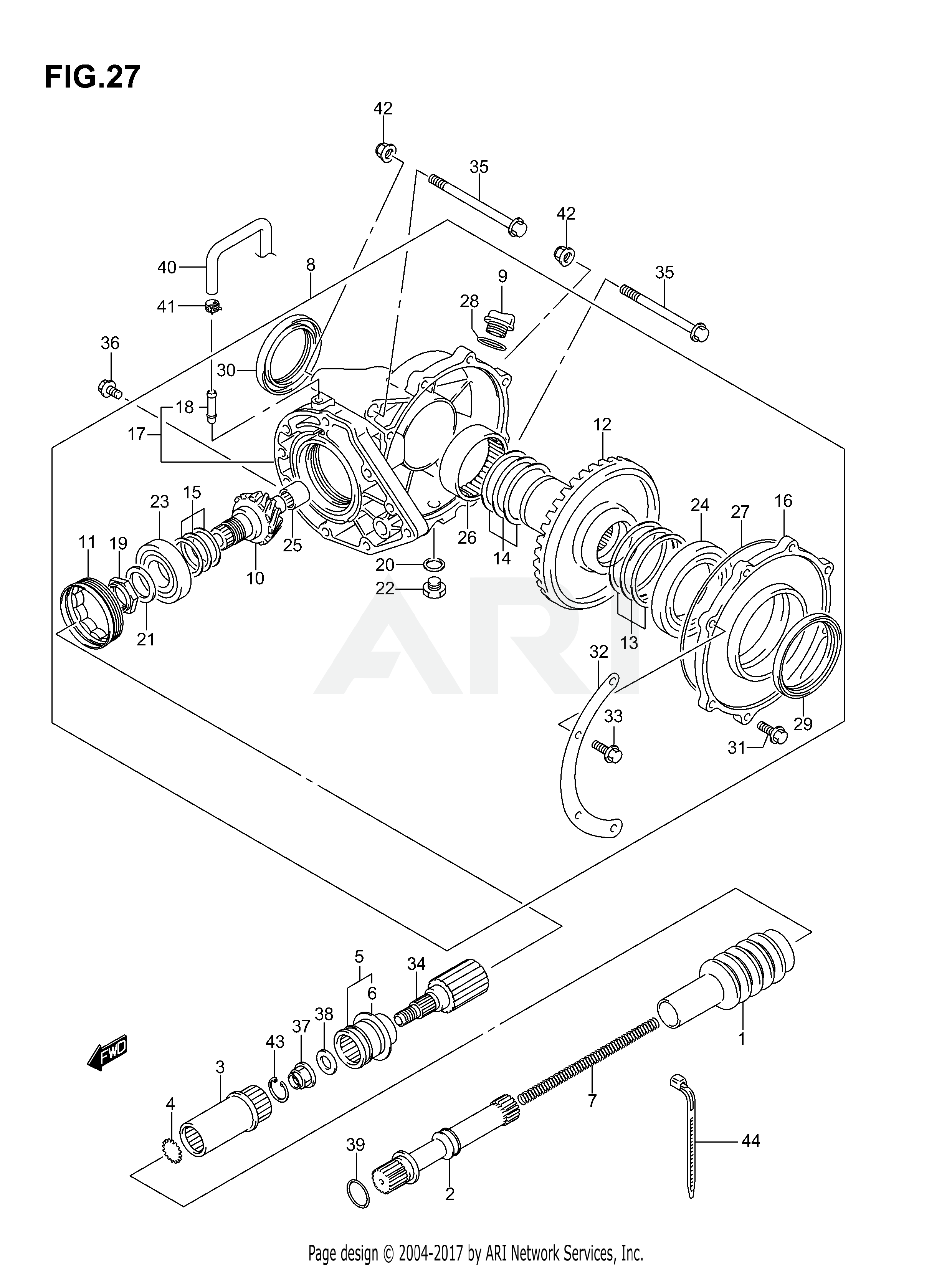 FINAL BEVEL GEAR (REAR)(MODEL K6 %F.NO.5SAAP41 67110000)