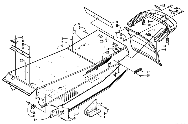 TUNNEL AND REAR BUMPER