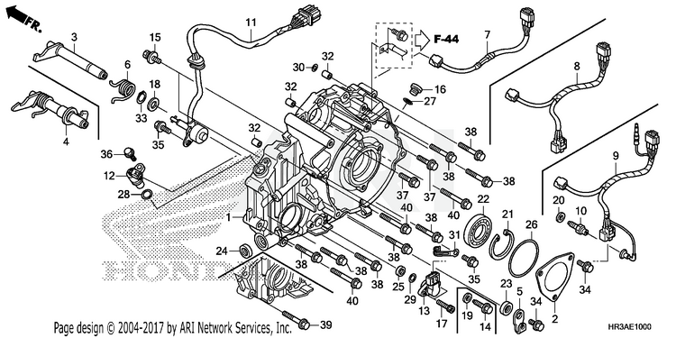 REAR CRANKCASE COVER