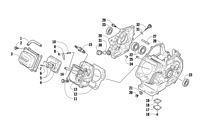 CYLINDER AND CRANKCASE