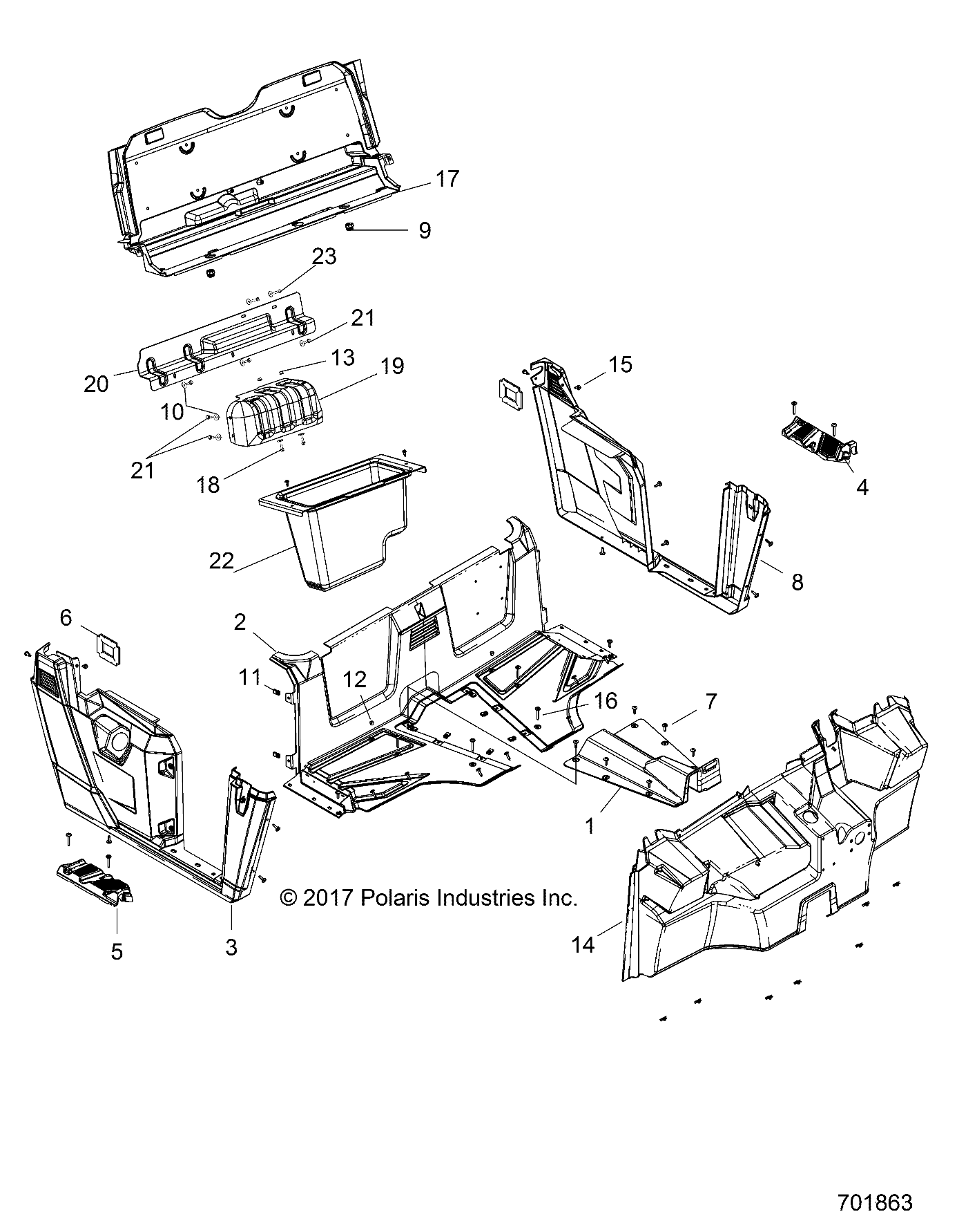 BODY, FLOOR and FENDERS - R19RME57D7 (701863)