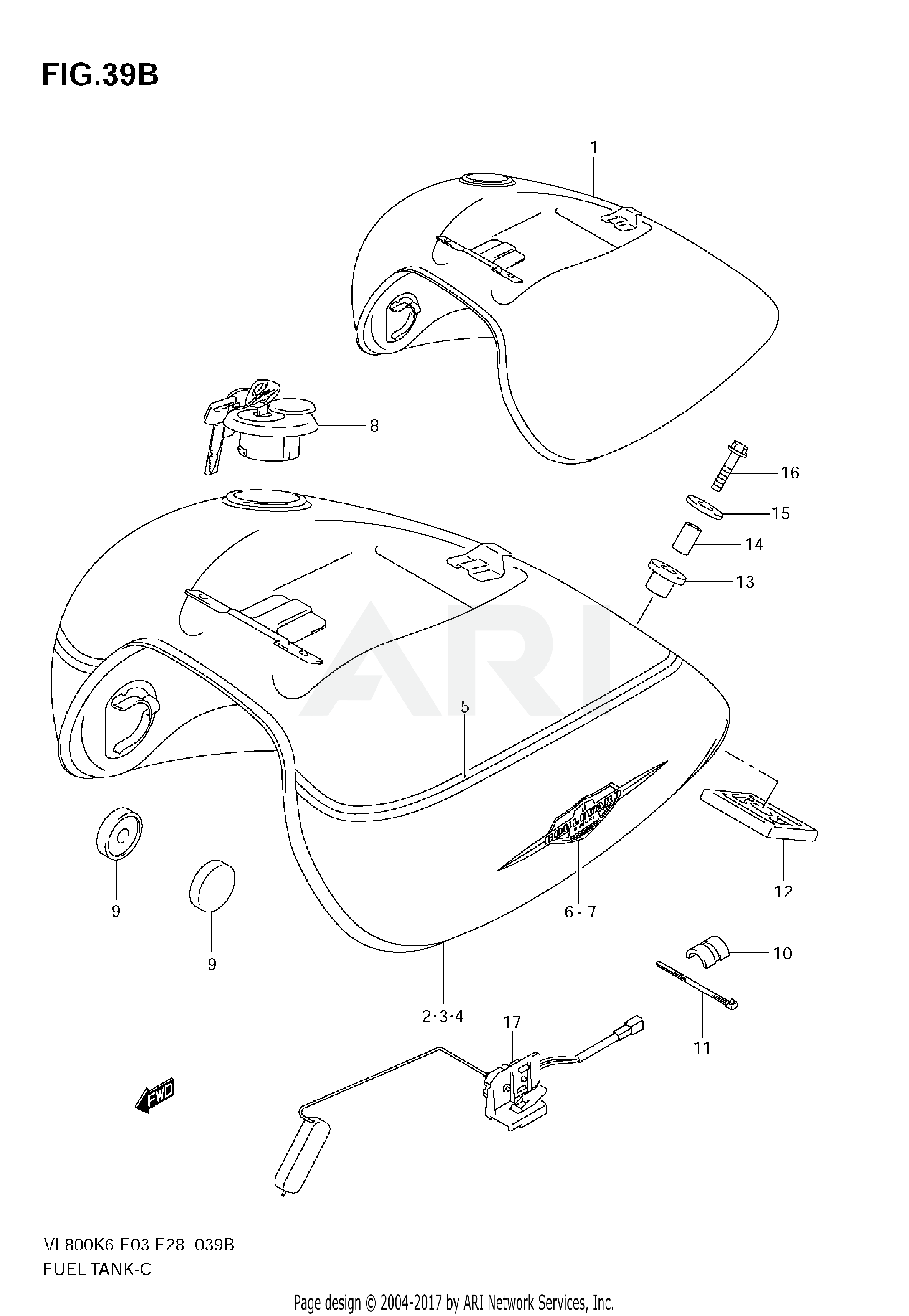 FUEL TANK (VL800K7/TK7/K8/TK8)