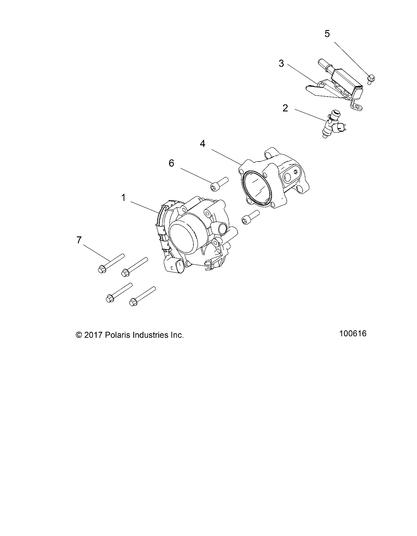 ENGINE, THROTTLE BODY and FUEL RAIL - A18DAA50B7 (100616)