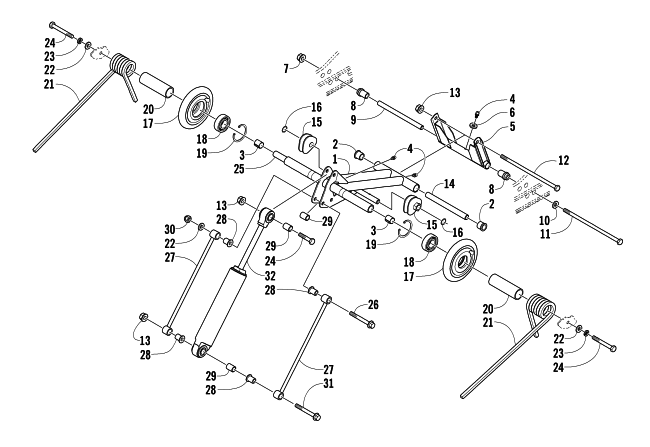 REAR SUSPENSION REAR ARM ASSEMBLY