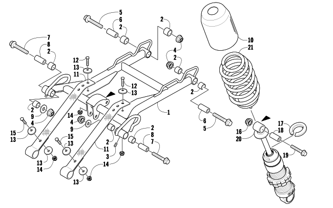 REAR SUSPENSION FRONT ARM ASSEMBLY