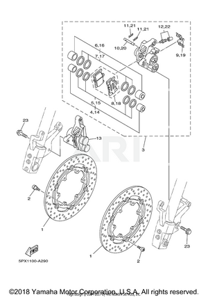 FRONT BRAKE CALIPER