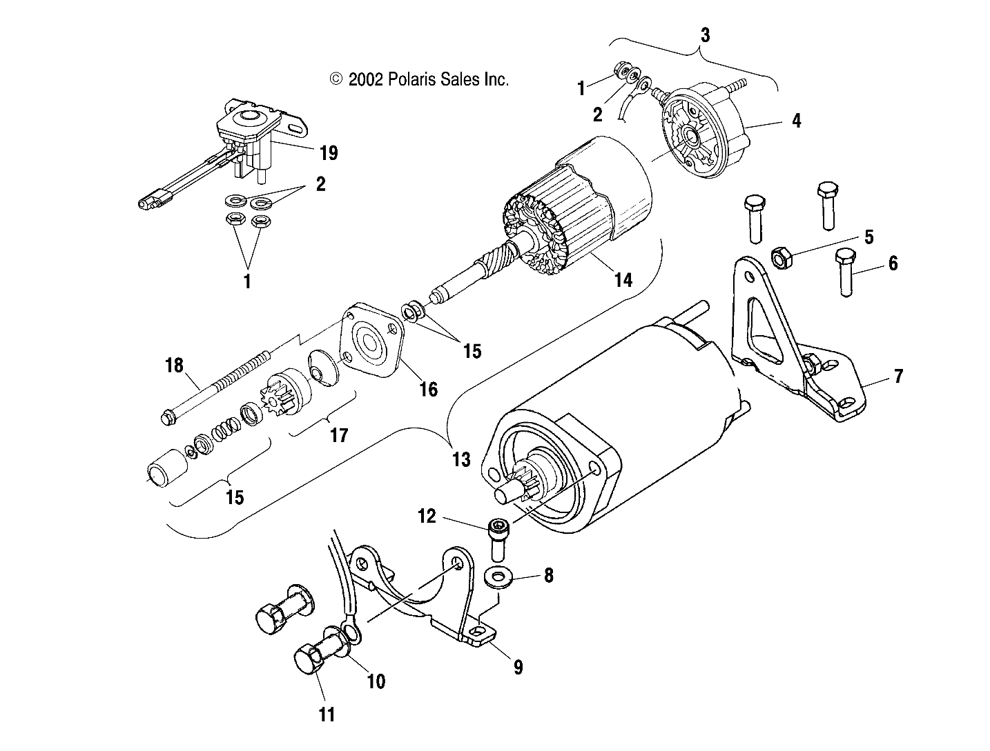 STARTING MOTOR - S04ND6ES/ESA/ESB (4988638863D05)