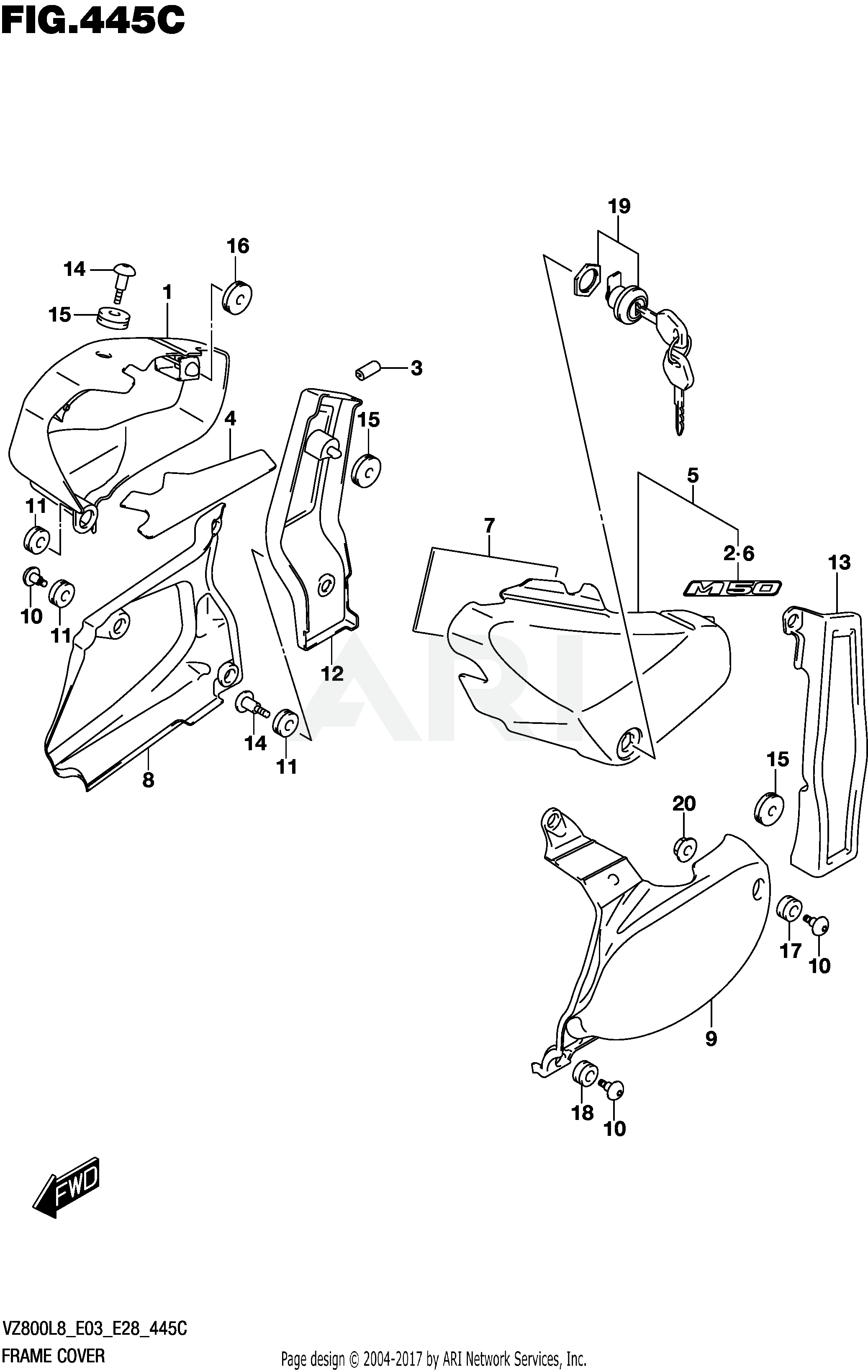 FRAME COVER (VZ800L8 E33)