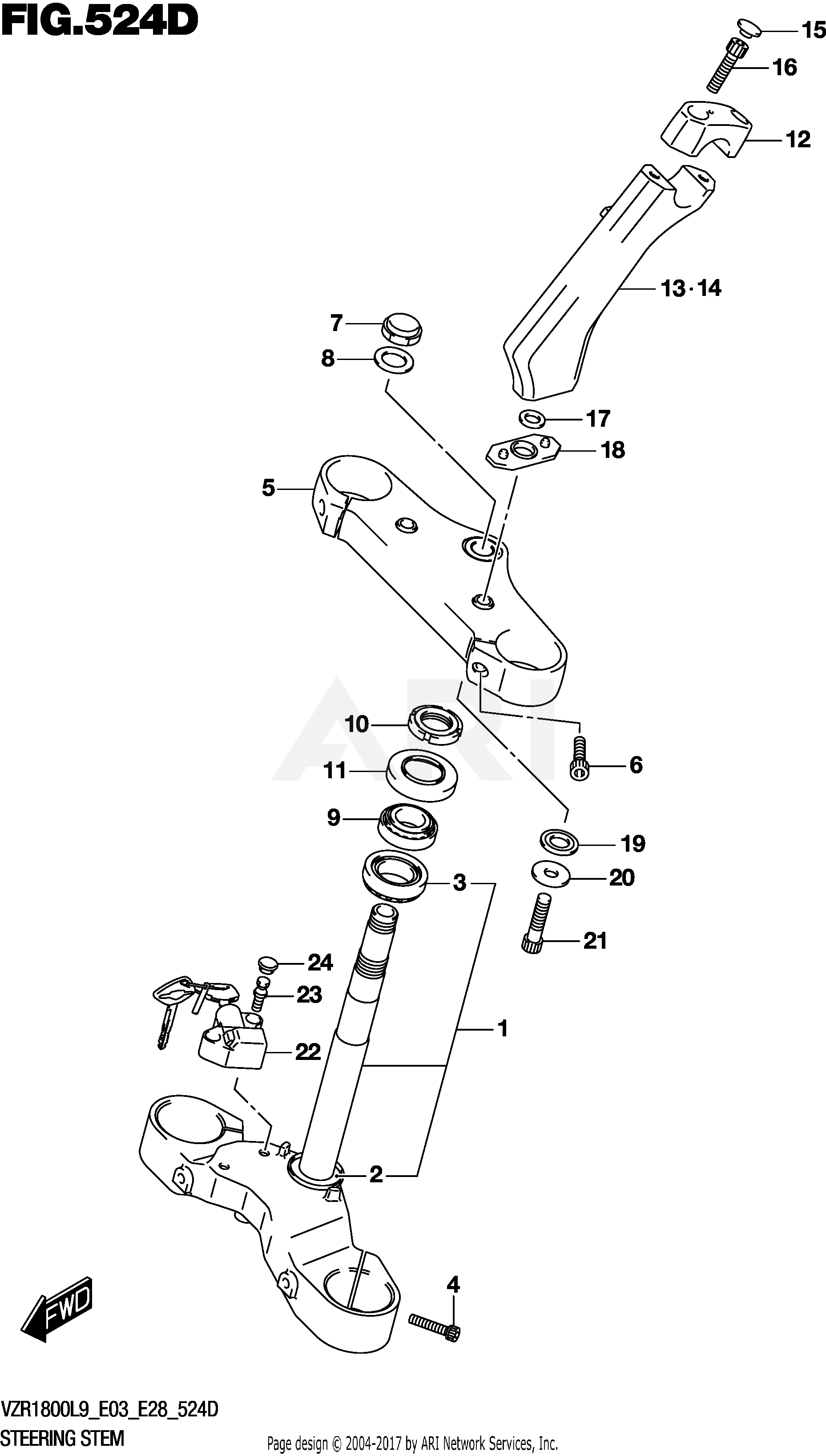 STEERING STEM (VZR1800BZL9 E33)