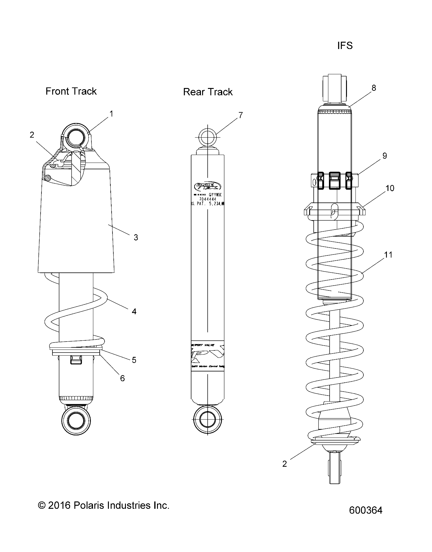 SUSPENSION, SHOCKS - S19EEG6PSA/PSL (600364)