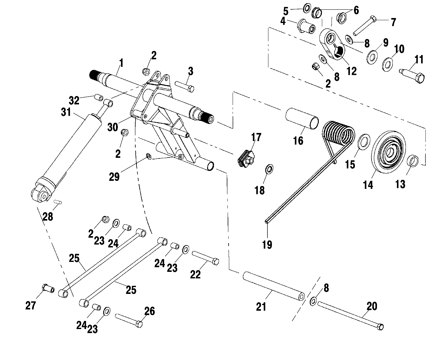 REAR TORQUE ARM (EDGE) - S02NP6ES (4973427342B11)