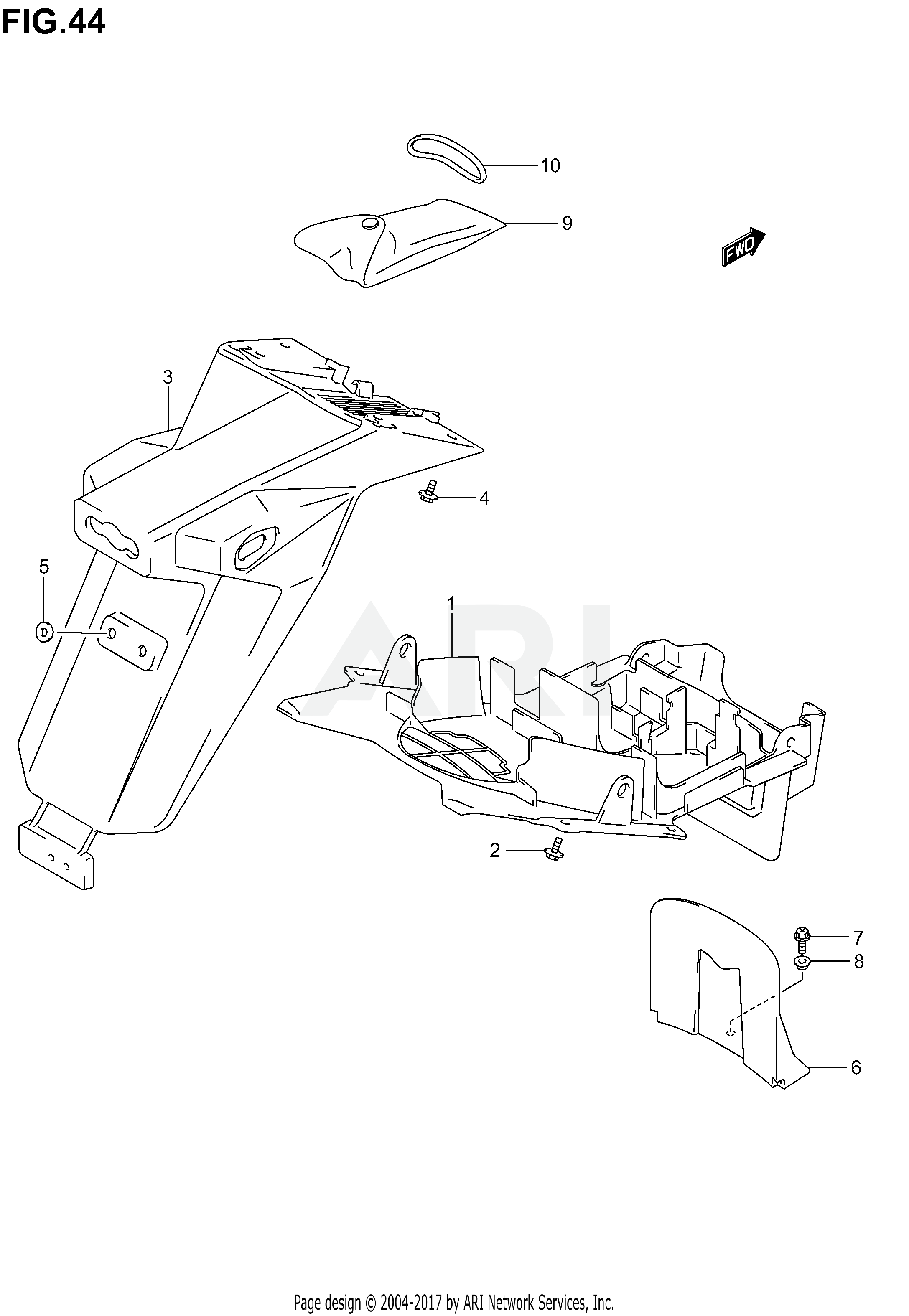 REAR FENDER (SV1000SK3)