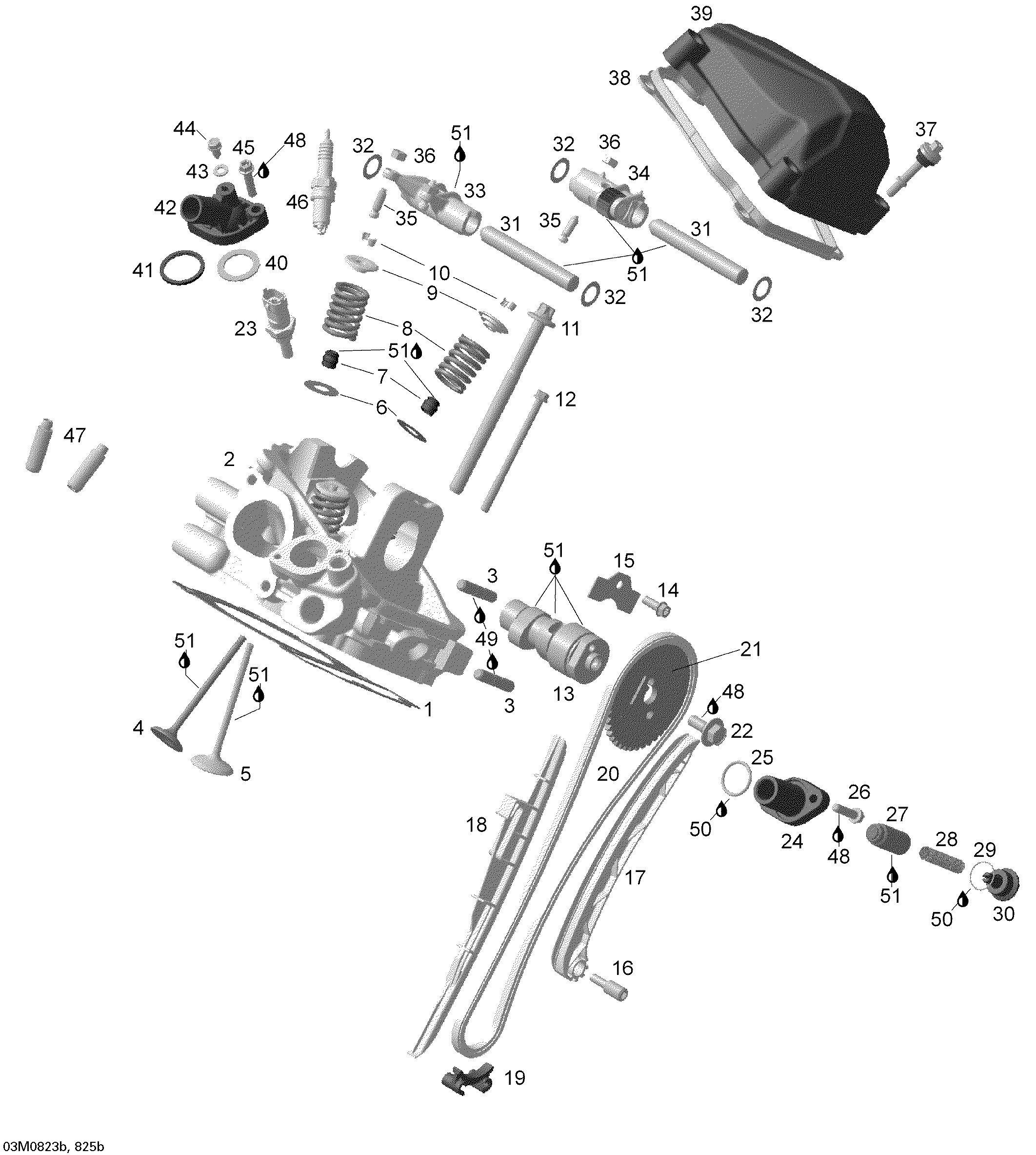 Cylinder and Cylinder Head, Rear Side