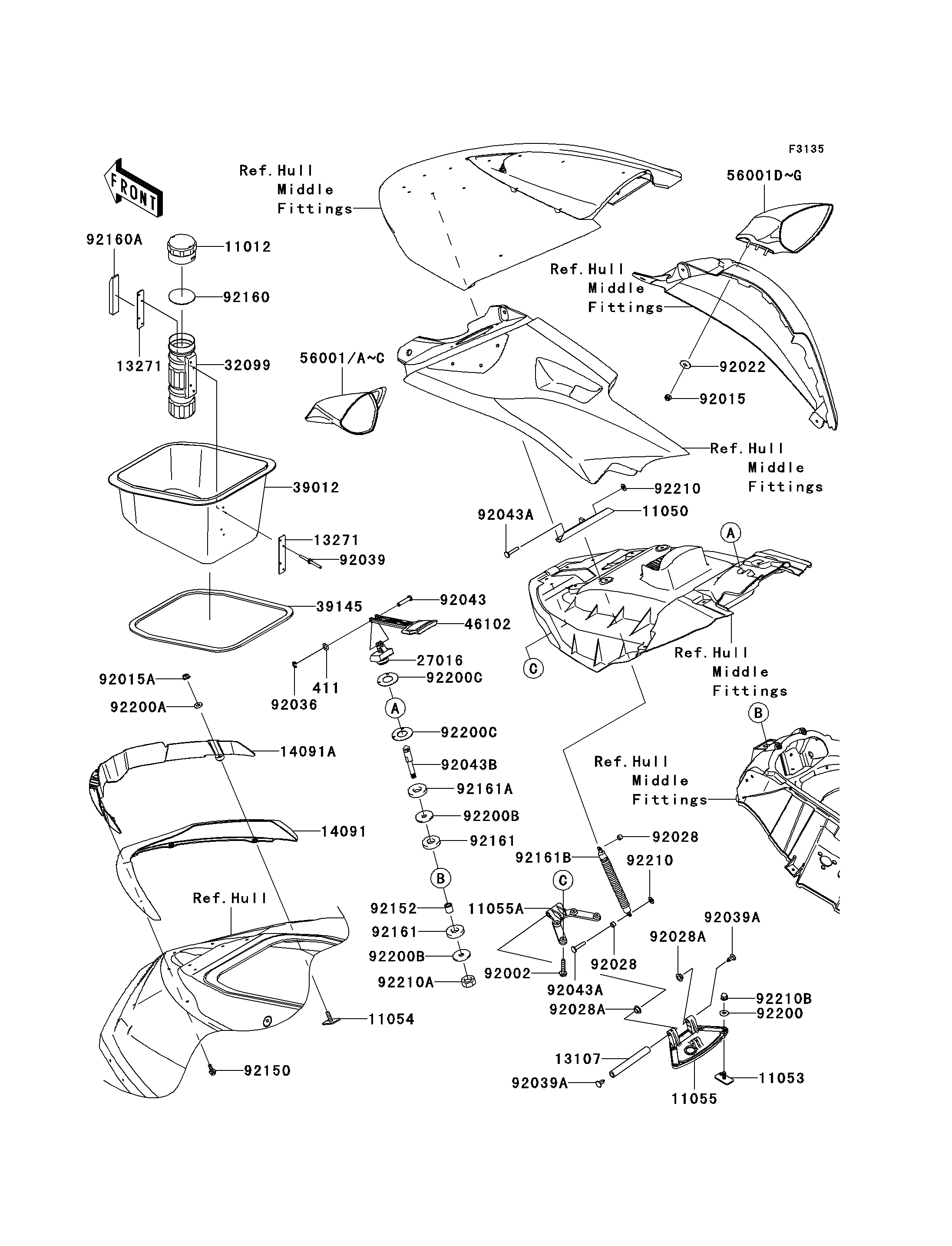 Hull Front Fittings