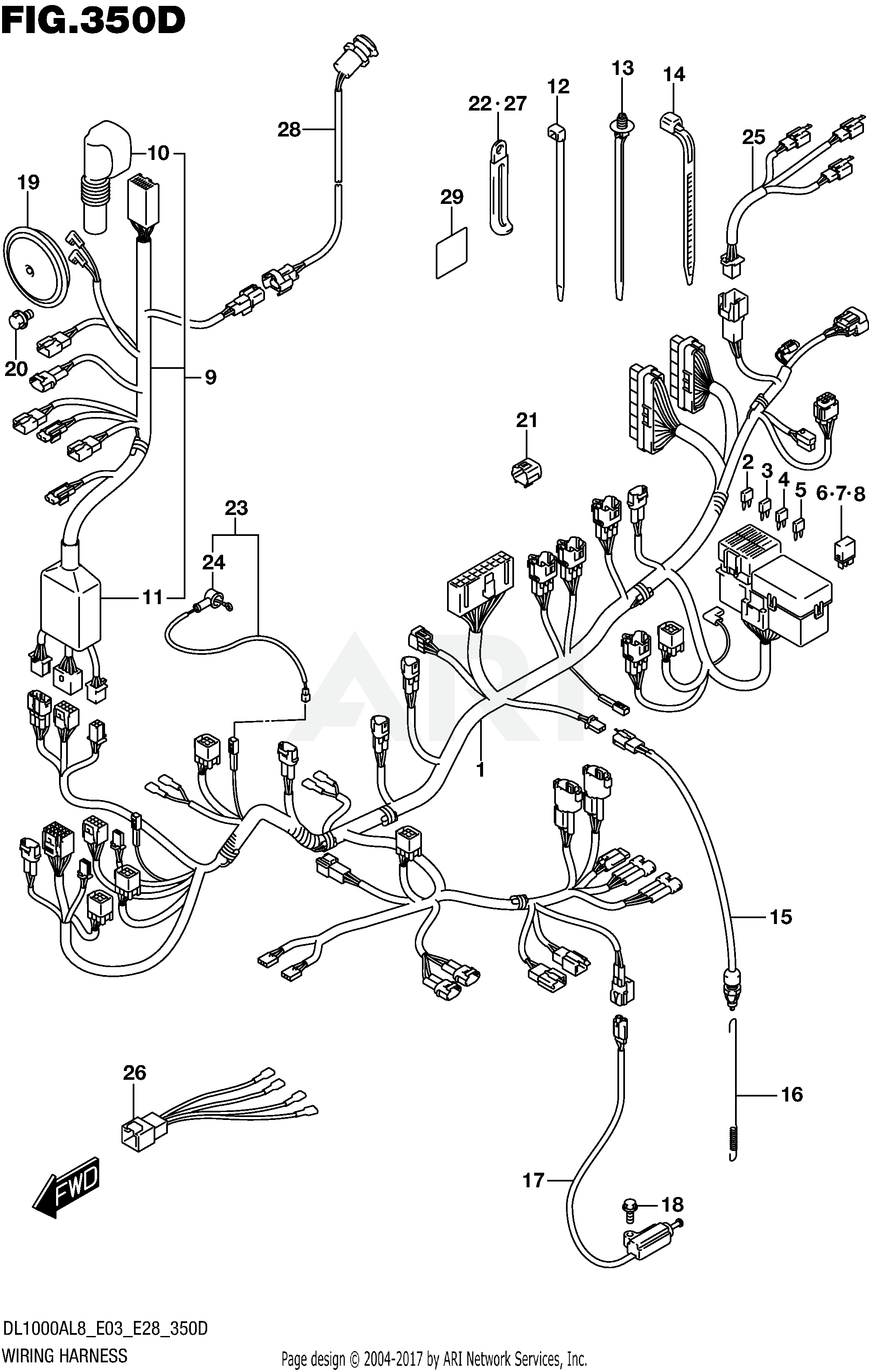 WIRING HARNESS (DL1000XAL8 E03)