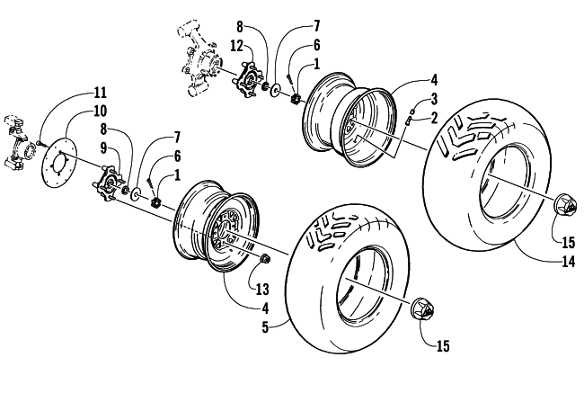 WHEEL AND TIRE ASSEMBLY