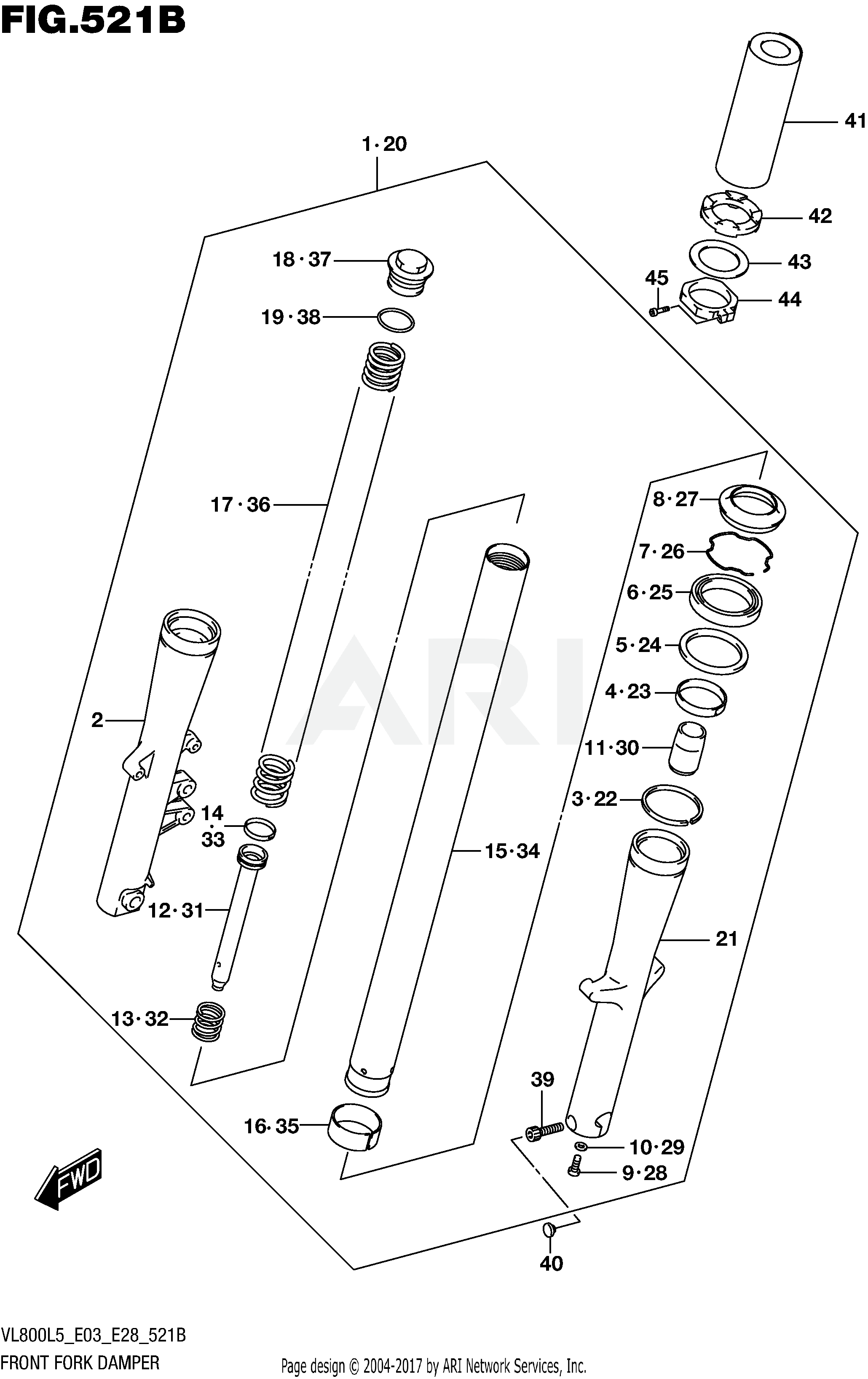 FRONT FORK DAMPER (VL800L5 E33)