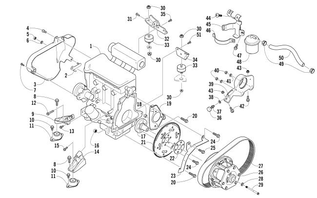 ENGINE AND RELATED PARTS