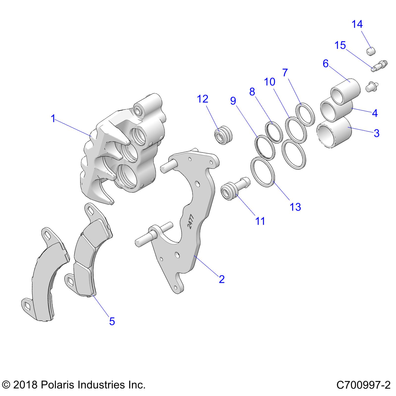 BRAKES, FRONT CALIPER - Z20NAE92KL (C700997-2)