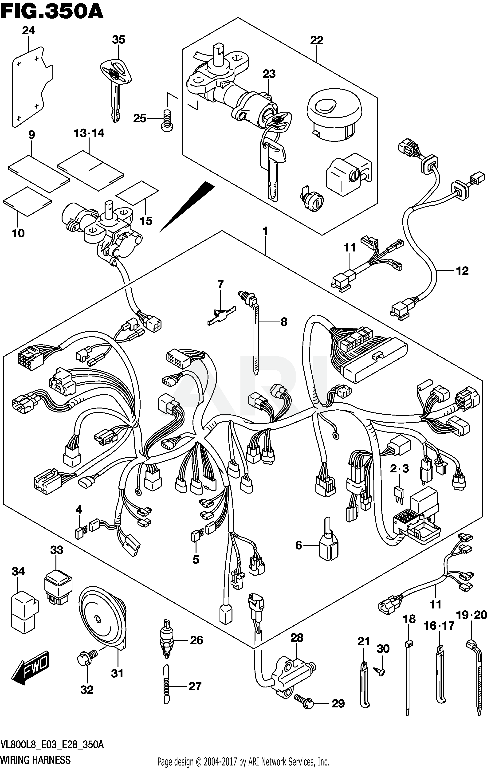 WIRING HARNESS (VL800L8 E03)