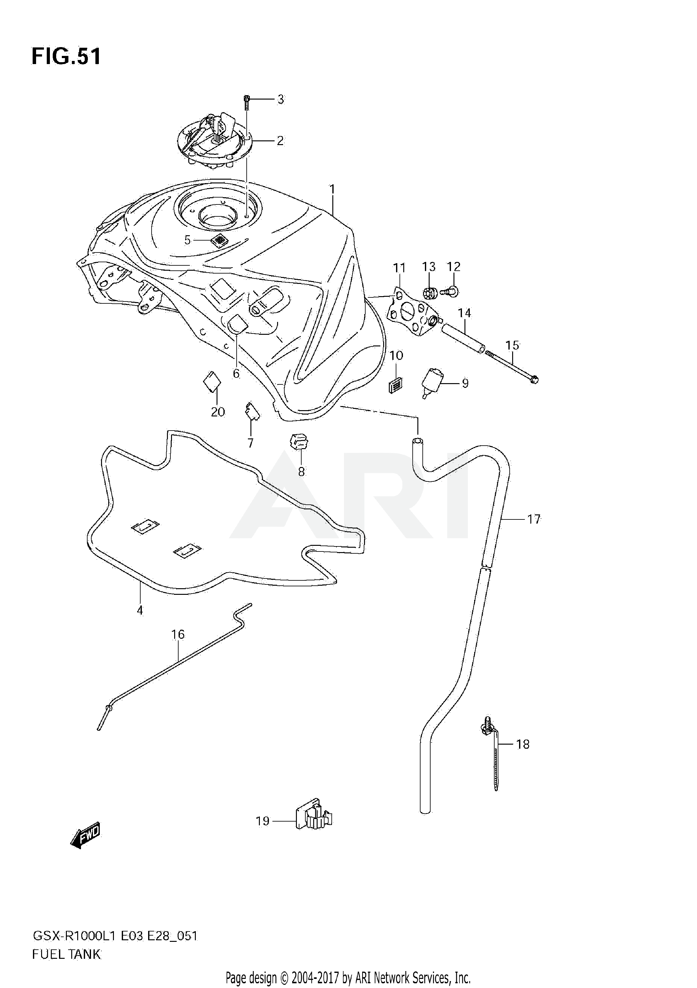 FUEL TANK (GSX-R1000L1 E33)