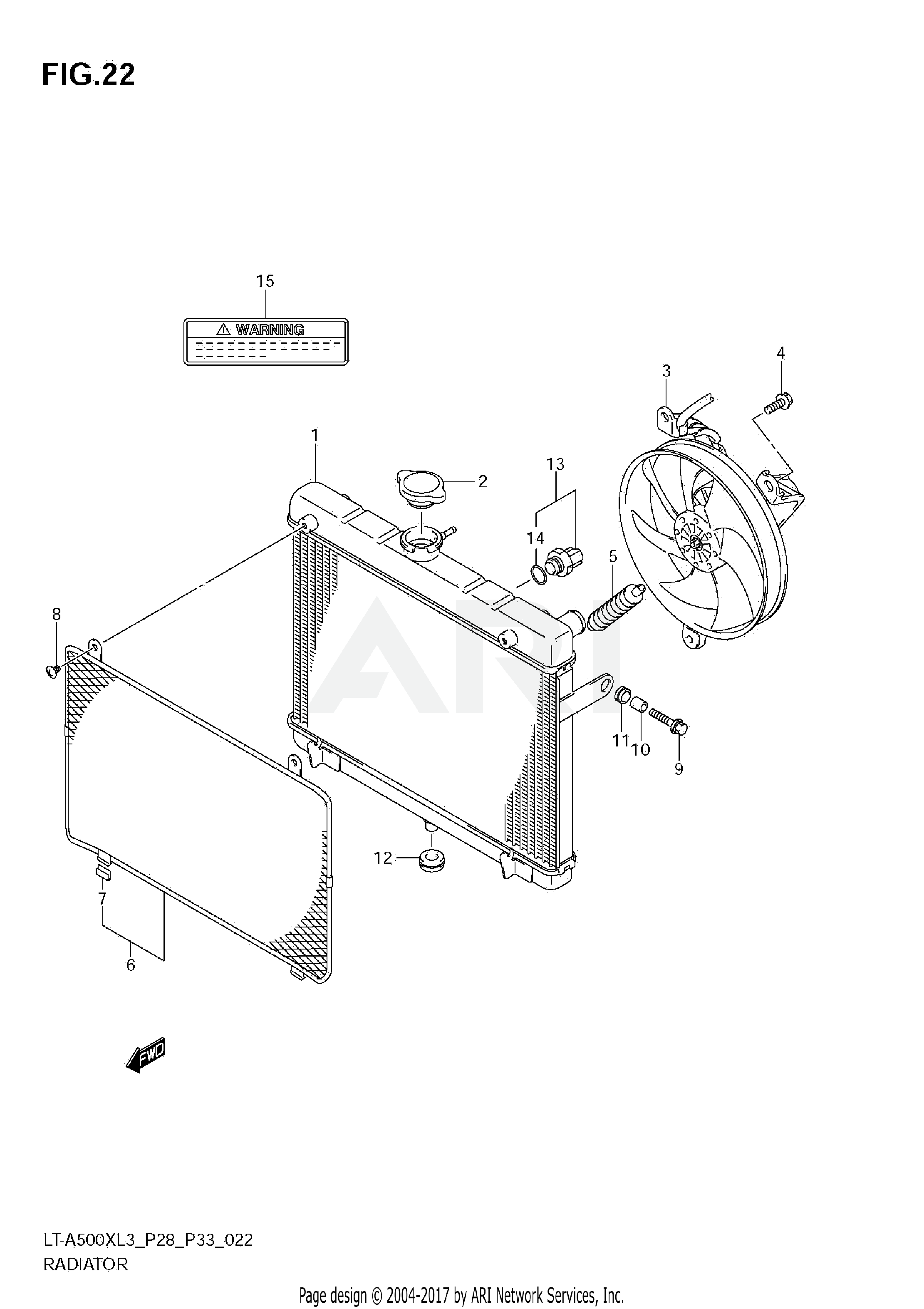 RADIATOR (LT-A500XZL3 E33)